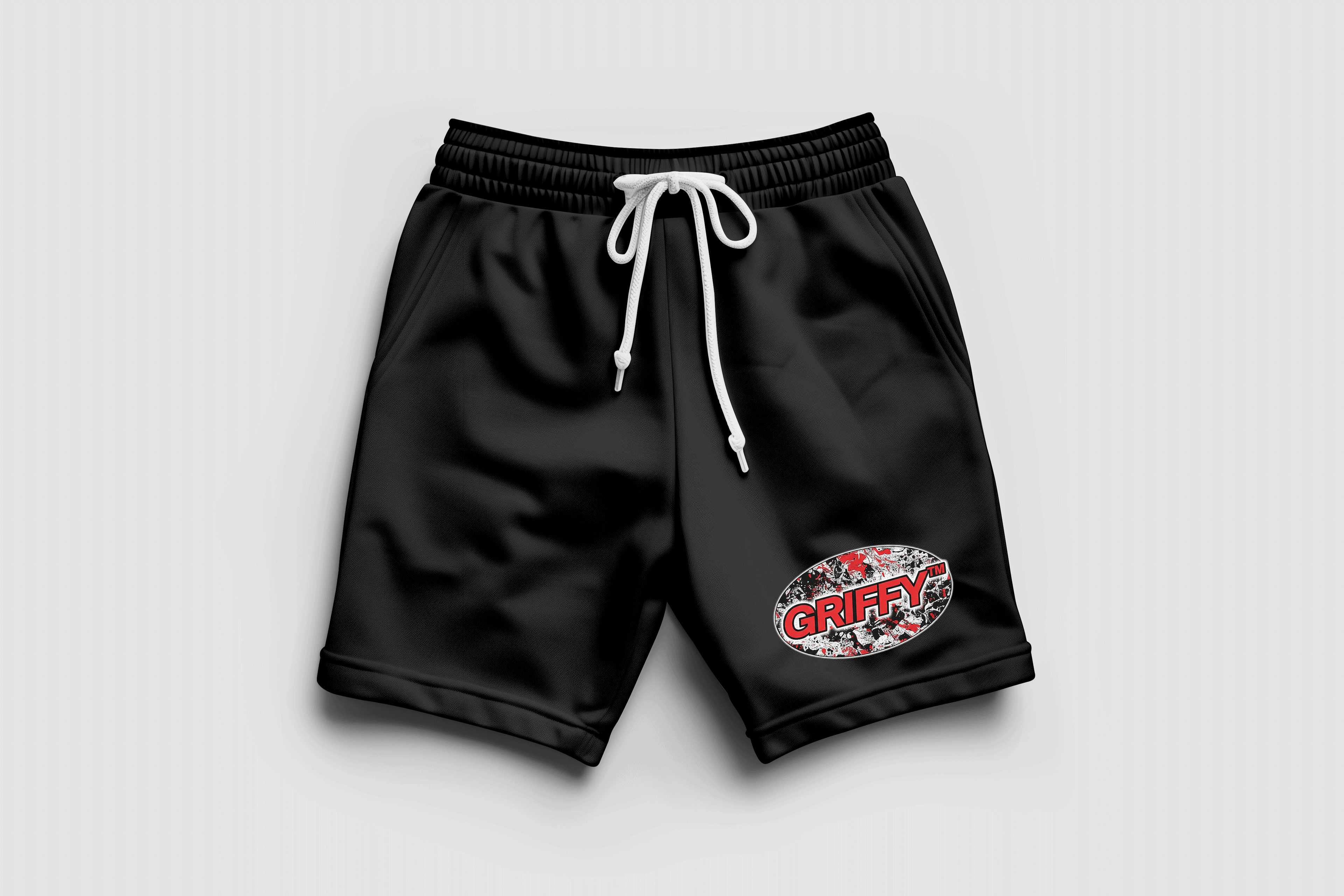 GRIFFY™ Signature "Red Chaos" Sweatshorts -
